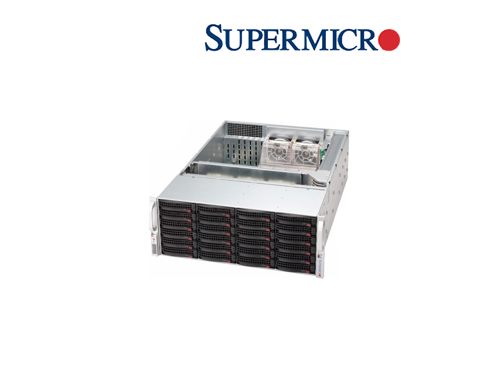 Supermicro CSE-846BE1C-R1K23B – 4U корпус 24-отсека, резервное питание 2×1200W <br> <span style="color: #888;">код: 233718